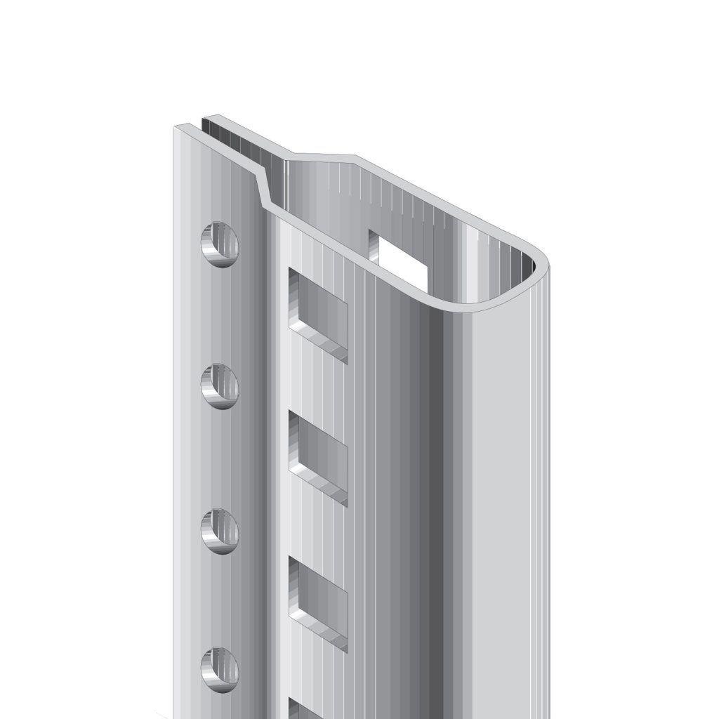 WPSS deluxe industrial shelving beaded post