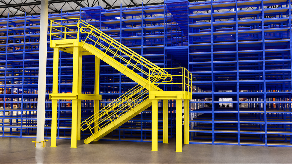 WPSS gallery multilevel rivetier three level system with catwalks