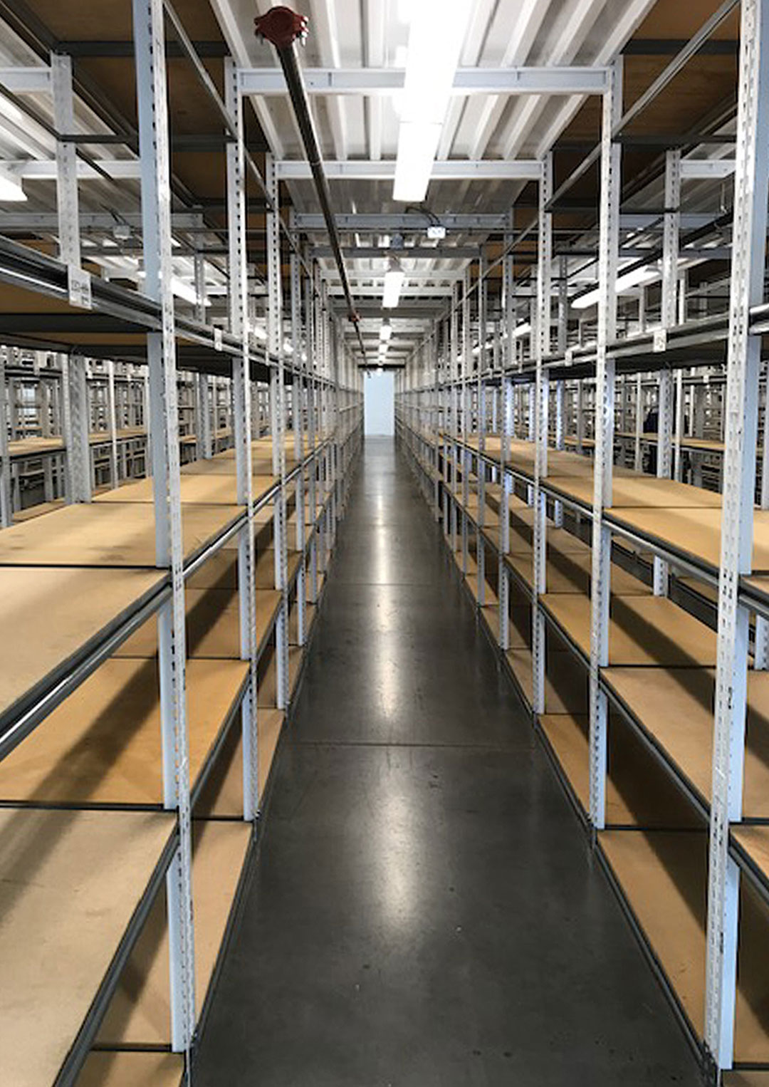 WPSS gallery rivetier warehouse install z-beams and particle board