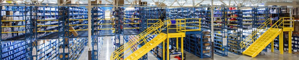 WPSS multi-level shelving with catwalks