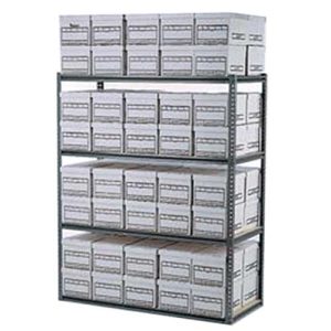 WPSS RiveTier boltless shelving file storage record boxes