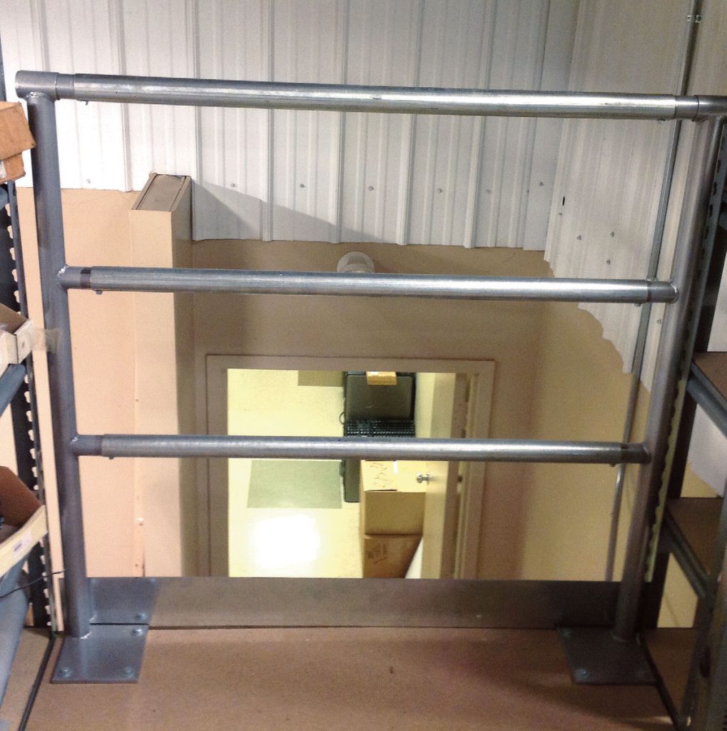 WPSS Rivetier Deckover System boltless shelving dairy distribution space optimization safety railing